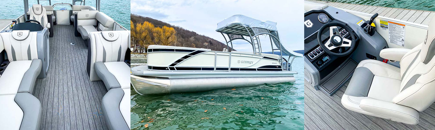 keuka lake 5pm pontoon cruise brand new Godfrey pontoon